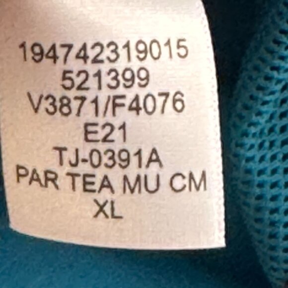 Lands End Kids Rain Jacket Waterproof Hooded XL 14 16 Teal Lightweight Coat - Picture 12 of 16